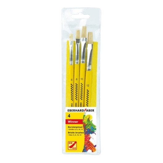 Faber-Castell Eberhard Faber boar bristle brush set (4-pack) EF-579923 220097 - 1