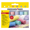 Eberhard Faber coloured glitter round sidewalk chalk (6-pack)