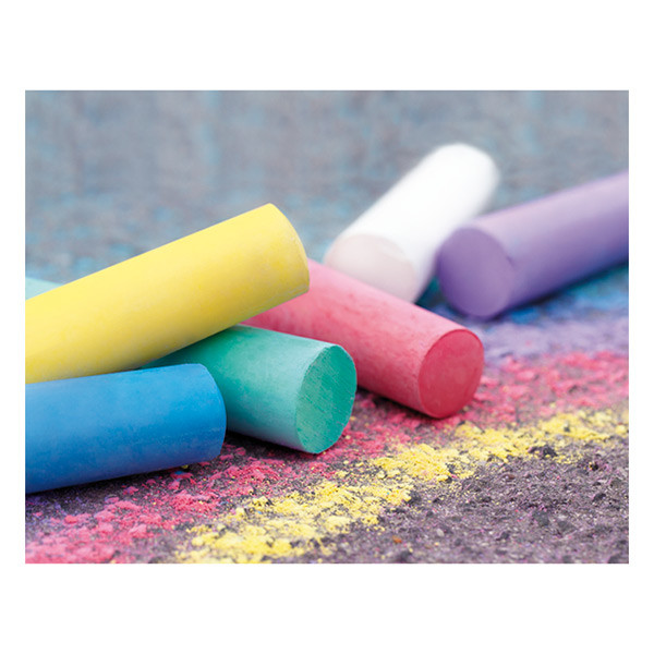 Faber-Castell Eberhard Faber coloured round sidewalk chalk (100-pack) EF-526599 220178 - 2