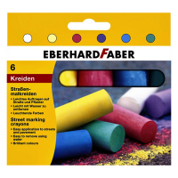 Faber-Castell Eberhard Faber coloured sidewalk chalk (6-pack) EF-526506 220181