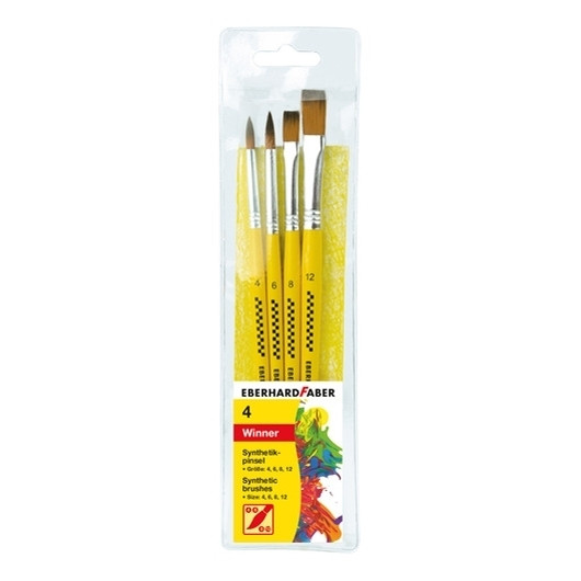 Faber-Castell Eberhard Faber synthetic brush set (4-pack) EF-579921 220095 - 1