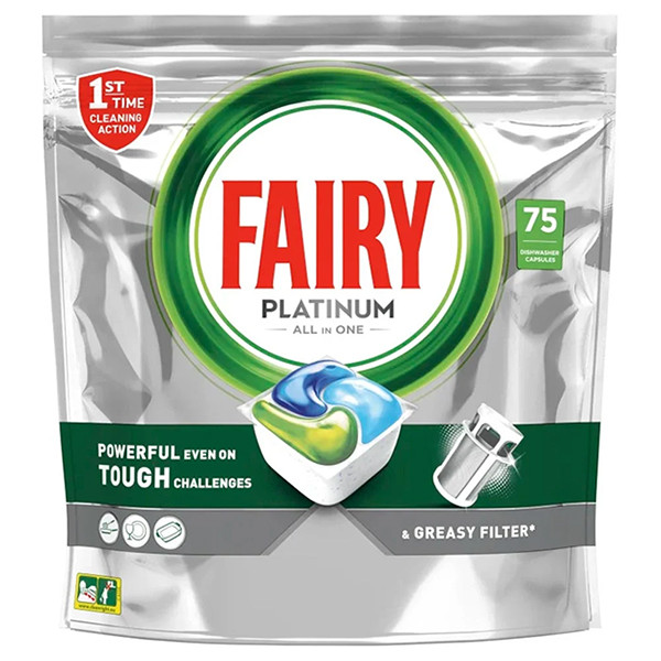 Fairy All-in-One Platinum Regular dishwasher tablets (75-pack)  SDR06230 - 1