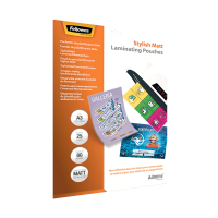 Fellowes Admire Stylish A3 matte laminating pouch, 2x80 micron (25-pack) 5602201 213392