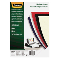 Fellowes Chromolux black A4 binding cover 250g (100-pack) 5378504 213225