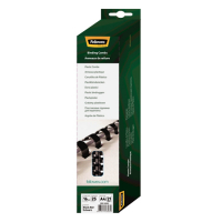 Fellowes black binding spine, 16mm (25-pack) 5332302 213161