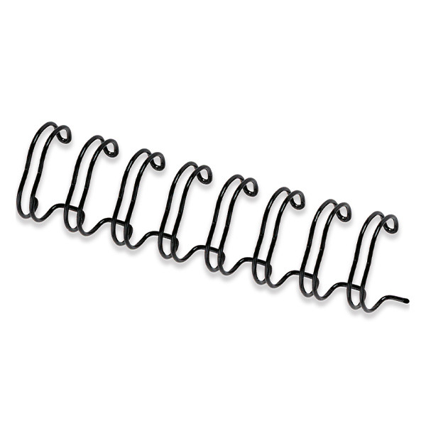 Fellowes black metal wire back, 14mm (100-pack) 53277 213140 - 1