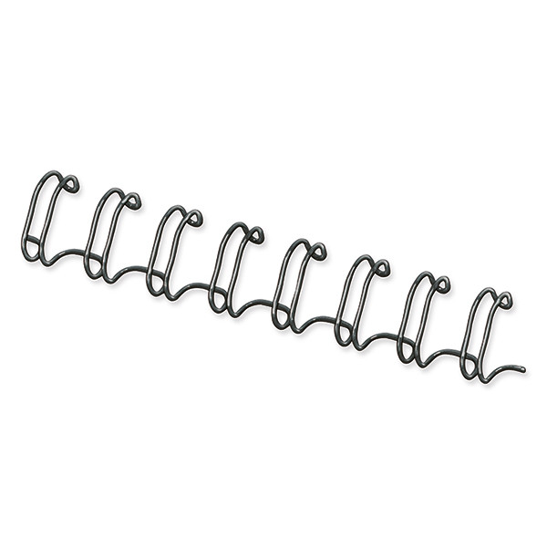 Fellowes black metal wire spine, 6mm (100-pack) 53218 213132 - 1