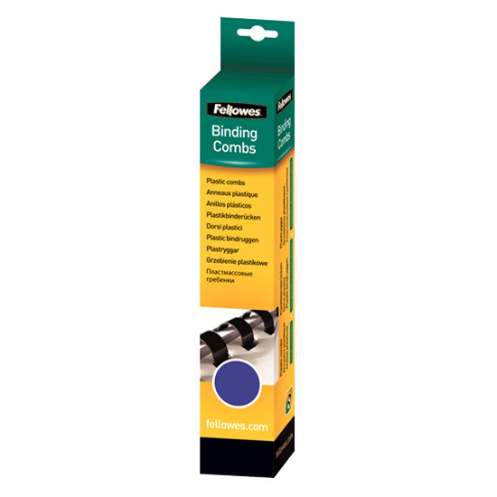 Fellowes blue binding spine, 12mm (25-pack) 5331302 213155 - 1