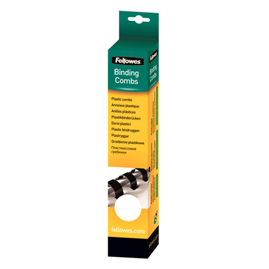 Fellowes white binding spine 10mm (25-pack) 5330803 213150 - 1