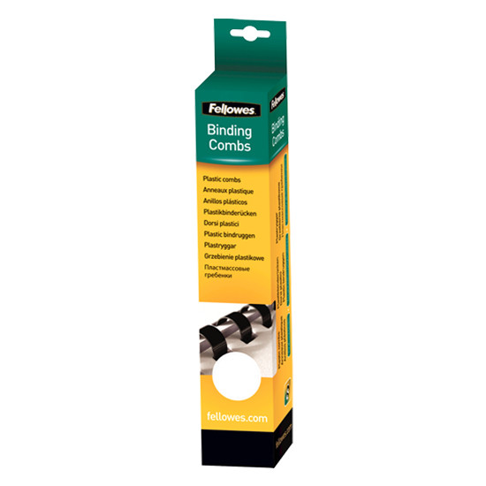 Fellowes white binding spine, 12mm (25-pack) 5331203 213154 - 1