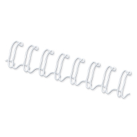 Fellowes white metal wire back, 10mm (100-pack) 53262 213135