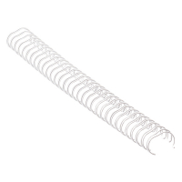 Fellowes white metal wire back, 14mm (100-pack) 53274 213139