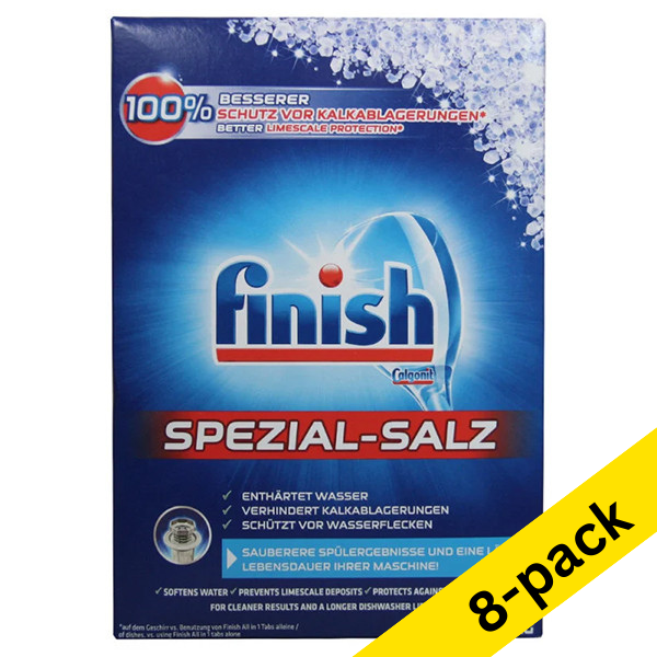 Finish dishwasher salt, 1.2kg (8-pack)  SFI01073 - 1