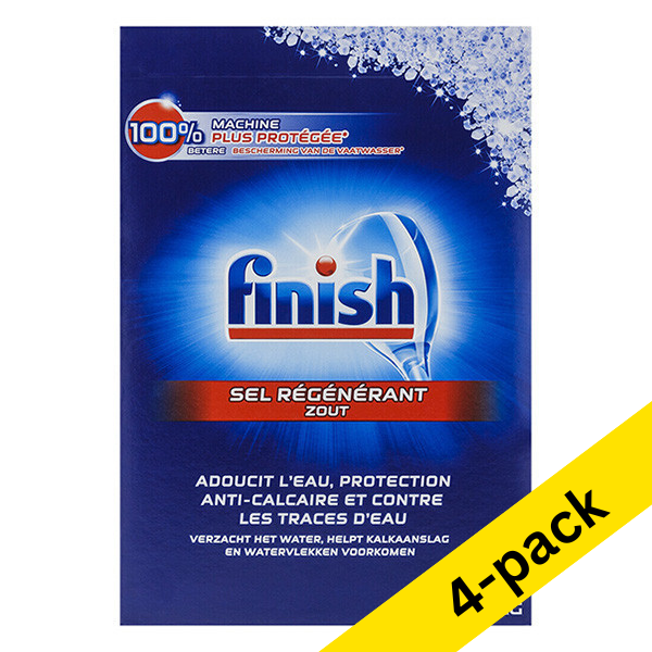 Finish dishwasher salt, 4kg (4-pack)  SFI01007 - 1