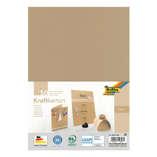 Folia A4 kraft paper, 230 gm (50 sheets) 692/4/98 222272 - 1