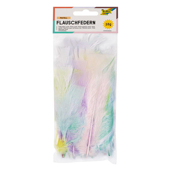 Folia assorted pastel feathers, 10g 53219 222189 - 1