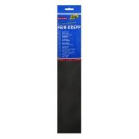 Folia black crepe paper, 250cm x 50cm 822199 222086