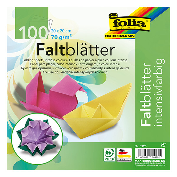 Folia coloured folding leaves, 20cm x 20cm (100 leaves) FO-8920 222107 - 2