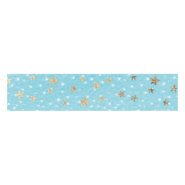 Folia gold stars washi tape, 15mm x 10m 26115 222235 - 1