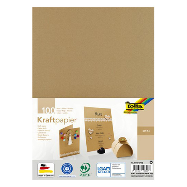 Folia kraft A4 paper, 120g (10-pack) 691/4/98 222273 - 1