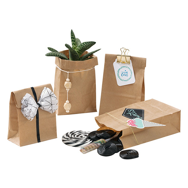 Folia natural paper gift bags, 100mm x 175mm (15-pack) 41110 222336 - 2