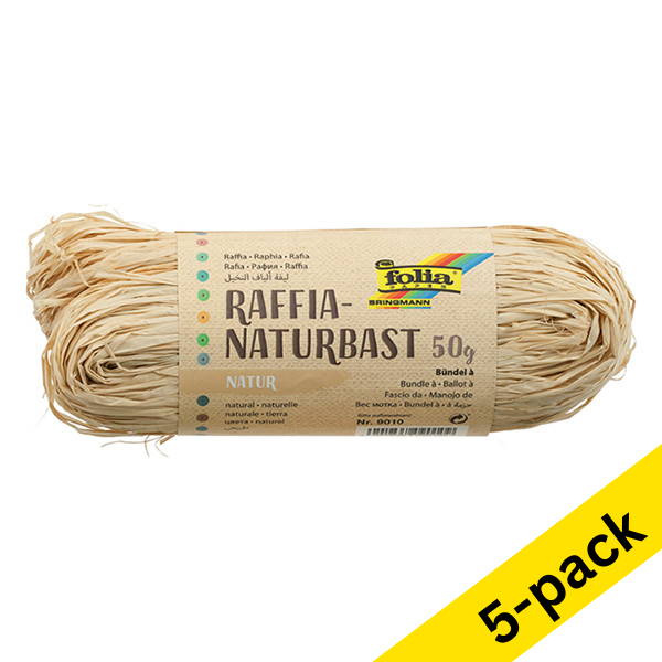 Folia natural raffia (5-pack)  222338 - 1