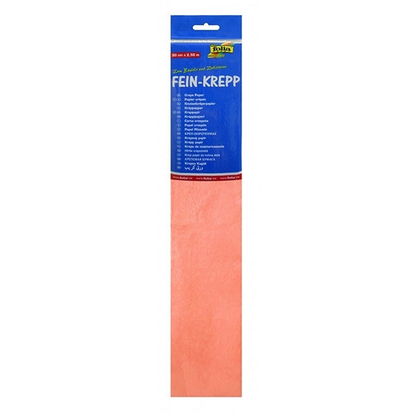 Folia pink crepe paper, 250cm x 50cm 822176 222084 - 1