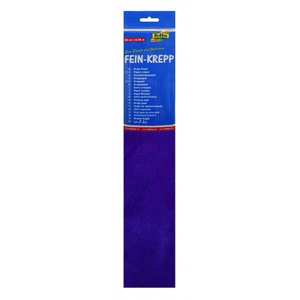 Folia purple crepe paper, 250cm x 50cm 822122 222068 - 1