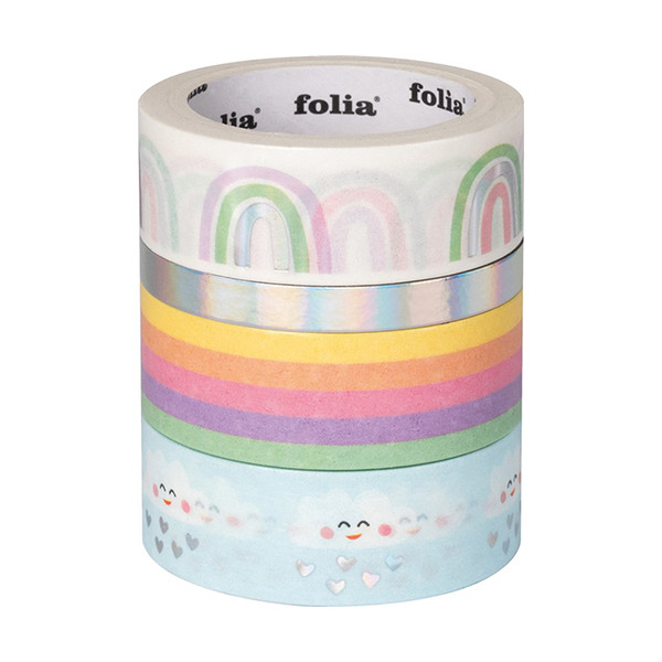 Folia rainbow clouds washi tape (4-pack) 26451 222316 - 1