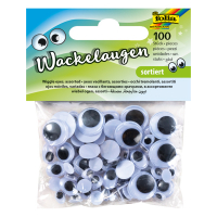 Folia round assorted googly eyes (100-pack) 7509 222159