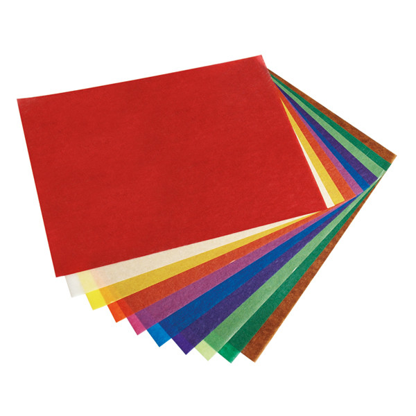 Folia transparent assorted paper 42 grams 15.5cm x 29.7cm (10 sheets) 810 222210 - 1