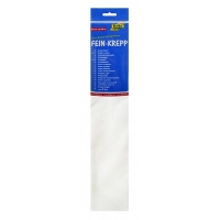 Folia white crepe paper, 250cm x 50cm 822100 222060