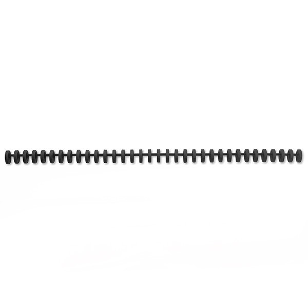 GBC 3880 ClickBind black polypropylene binding spine, 8mm (50-pack) 388019E 207280 - 1