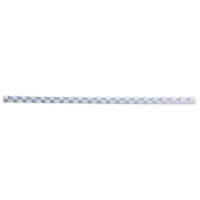 GBC CombBind white binding comb spine, 6mm (100-pack) 4028193 207106