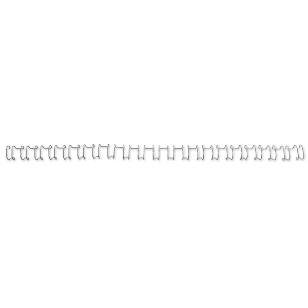 GBC IB1608 silver metal wire back, 10mm (100-pack) IB160837 207224 - 1