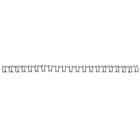 GBC IB1650 black metal wire back, 6mm (100-pack) IB165023 207208