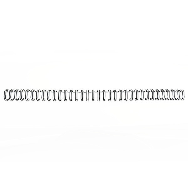 GBC RG8104 black metal binding spine, 6mm (100-pack) RG810410 207244 - 1