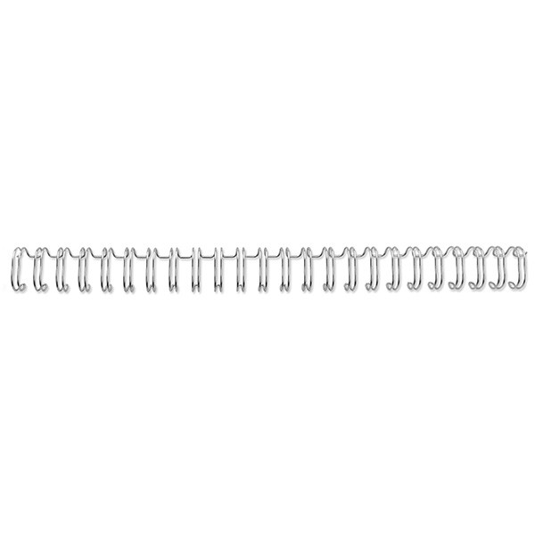 GBC RG8104 silver metal wire back, 6mm (100-pack) RG810497 207248 - 1