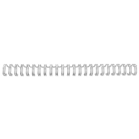 GBC RG8104 silver metal wire back, 6mm (100-pack) RG810497 207248