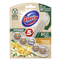 Glorix Power 5 Tangerine Flowers toilet block, 55g  SGL00046