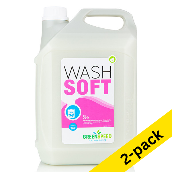 Greenspeed Wash Soft fabric softener, 5 litres (2-pack)  SGR00028 - 1