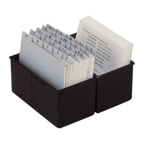 HAN A5 black index card box HA-975-13 218026 - 1