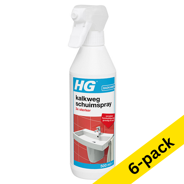 HG 3X Stronger limescale foam spray, 500ml (6-pack)  SHG00360 - 1