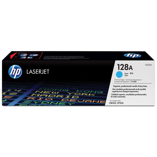 HP 128A (CE321A) cyan toner (original HP) CE321A 054012 - 1