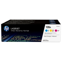 HP 128A (CF371AM) C/M/Y toner 3-pack (original HP) CF371AM 054760