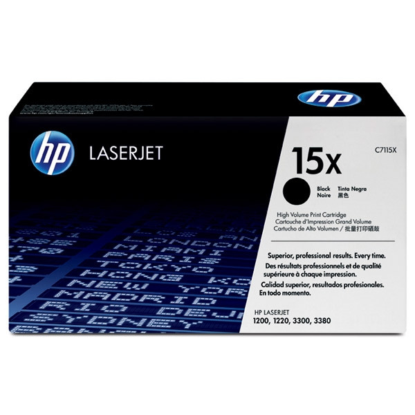 HP 15X (C7115X) high capacity black toner (original HP) C7115X 032132 - 1