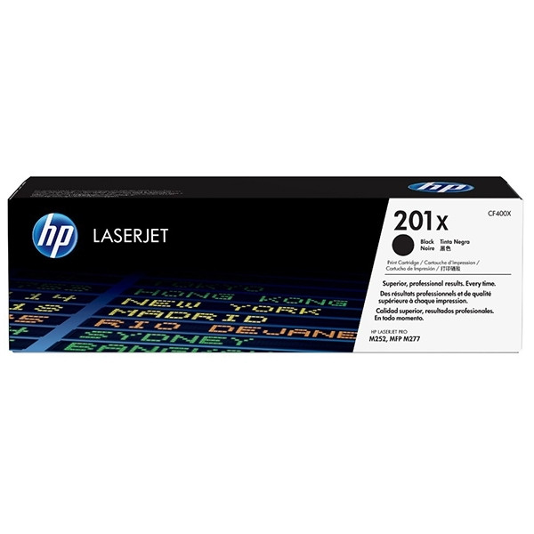 HP 201X (CF400X) high capacity black toner (original HP) CF400X 054856 - 1