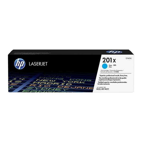 HP 201X (CF401X) high capacity cyan toner (original HP) CF401X 054860 - 1