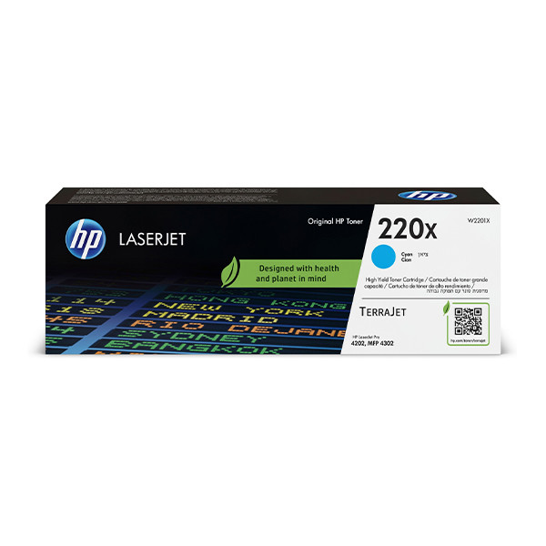 HP 220X (W2201X) high capacity cyan toner (original HP) W2201X 133022 - 1