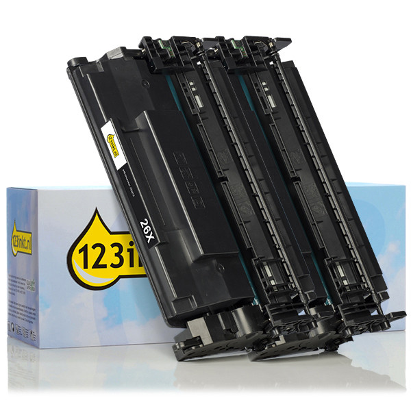 HP 26X (CF226X) high capacity black toner 2-pack (123ink version)  160711 - 1